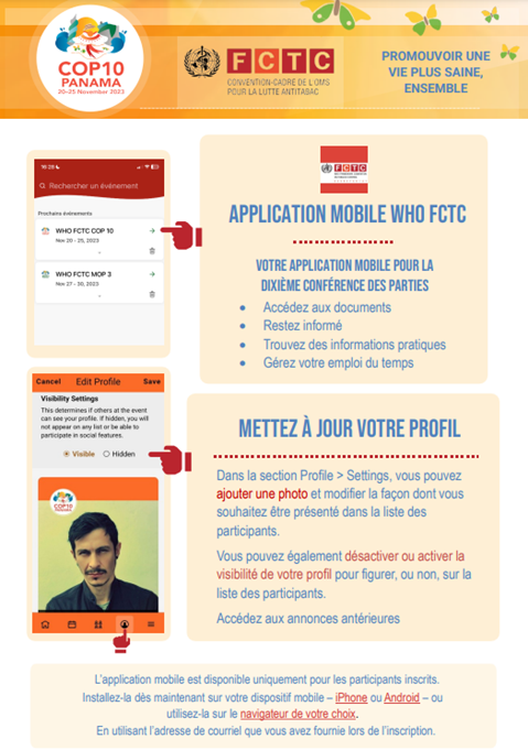 Votre application mobile pour la COP10