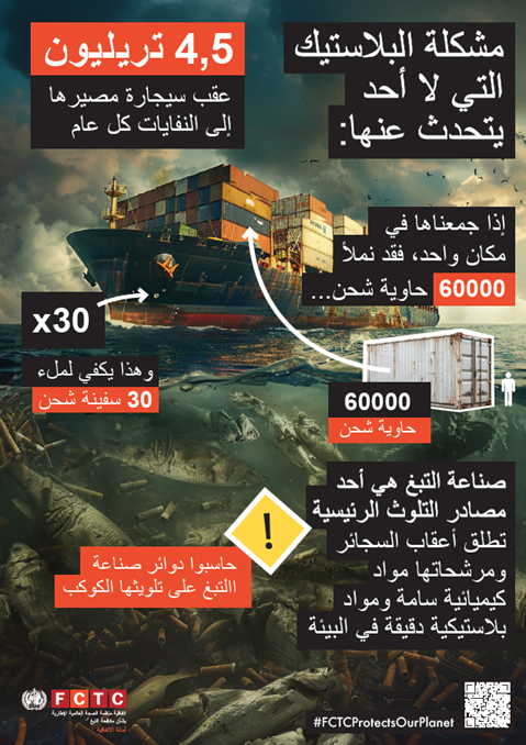4,5 تريليون عقب سيجارة مصيرها إلى النفايات كل عام
