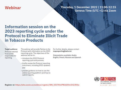 Information Session on Protocol Reporting 2023 Cycle