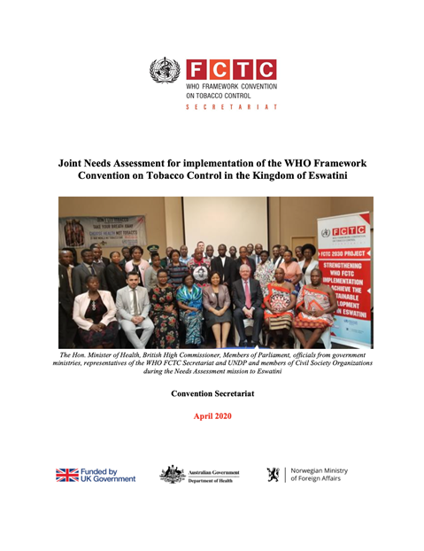 Eswatini WHO FCTC Needs Assessment