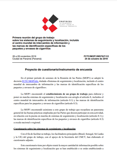 Cuestionario sobre los sistemas de seguimiento y localización