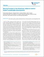 Seguir avanzando en las Américas: el control del
tabaco fomenta el desarrollo sostenible