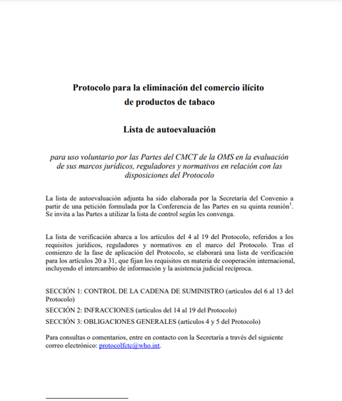 Modelo de instrumento de adhesión