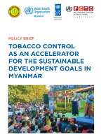 Policy Brief: Tobacco Control as an Accelerator for the Sustainable Development Goals in Myanmar, Publication cover