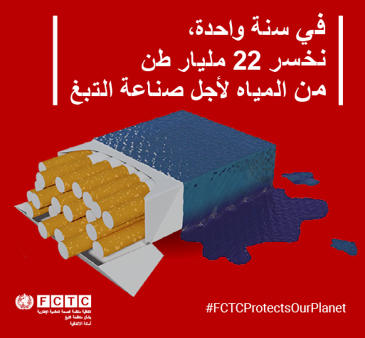 In 1 year, we lose 22 billion tonnes of water to the tobacco industry Tobacco and the environment
